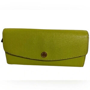 Michael kors green saffiano leather wallet